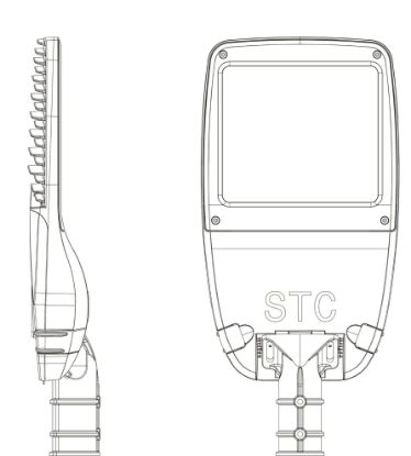 تصویر  چراغ خياباني 120 وات صدفي  SMD-مدل شهاب